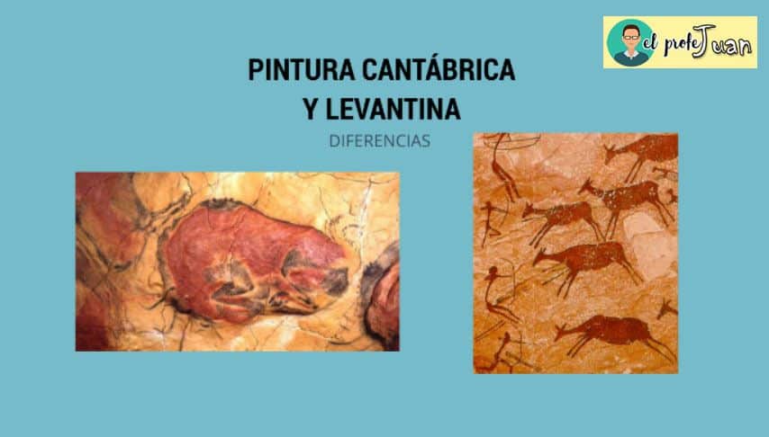 Diferencias entre Pintura Cantabrica y Levantina